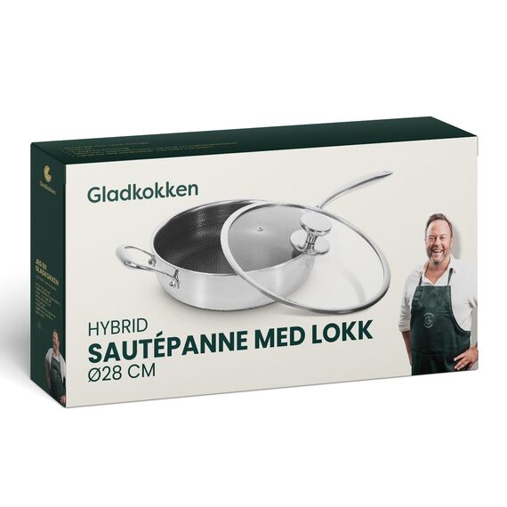 Gladkokken - Hybrid sautepan with lid - Ø28 - 28 cm / Home and Kitchen Kitchen Home & Kitchen