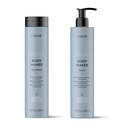 Lakmé - Teknia Body Maker Shampoo 300 ml + Lakmé - Teknia Body Maker Balm 300 ml / Beauty Γυναικεία Σαμπουάν Περιποίηση Μαλλιών