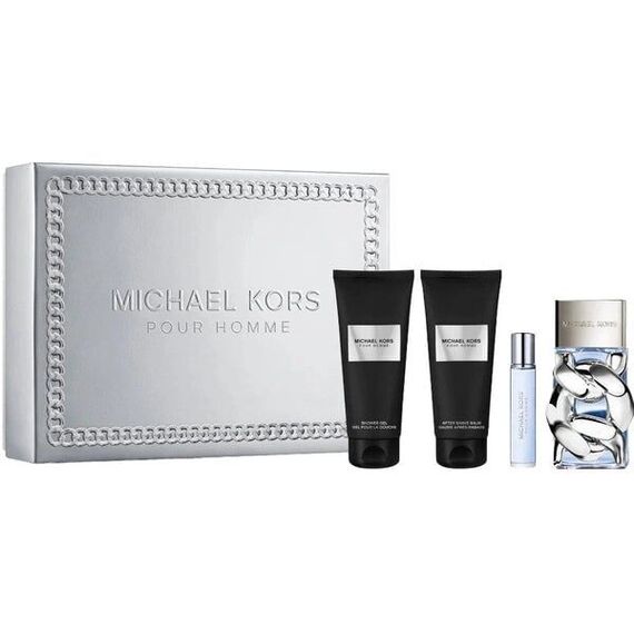 Michael Kors - Pour Homme EDP 100 ml + Body Lotion 100 ml + Shower Gel 100 ml + EDP 10 ml - Giftset / Beauty Gift Set Man Care