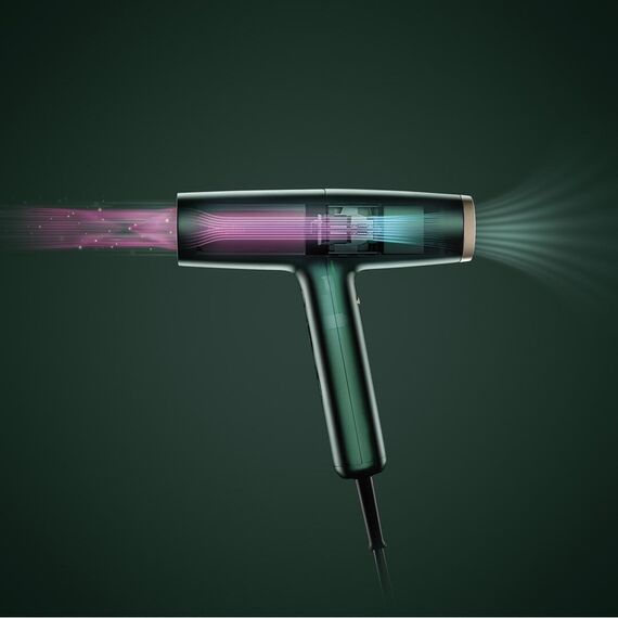 BaByliss Air Power Pro hair dryer 1700 W Gold, Green Εργαλεία Μαλλιών Περιποίηση Μαλλιών