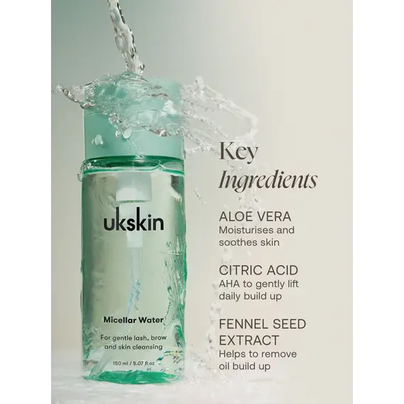 UKLASH - Micellar Water - Lash & Brow Wash - 150ml / Beauty Πρόσωπο Περιποίηση Προσώπου