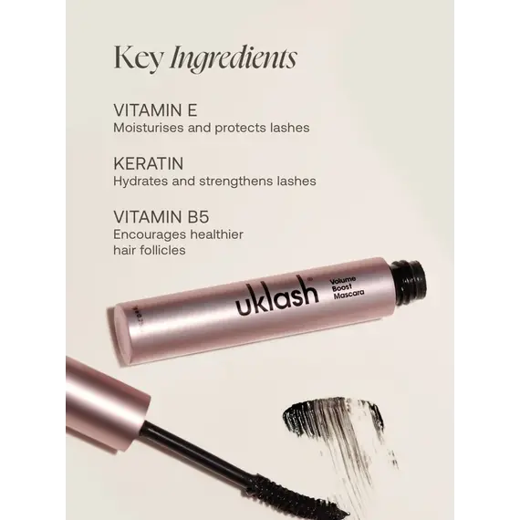 UKLASH - Volume Boost Mascara - 7g / Beauty Eyes Makeup