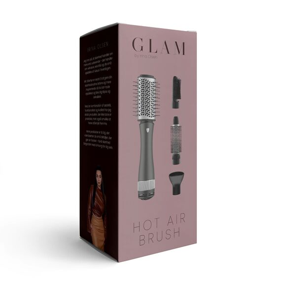 GLAM By Irina - GLAM Hot Air Brush - Black and Grey / Beauty Εργαλεία Μαλλιών Περιποίηση Μαλλιών