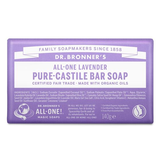 Dr. Bronner's - Bar Soap Lavender 140 g / Beauty Ντους Μπάνιο & Σώμα