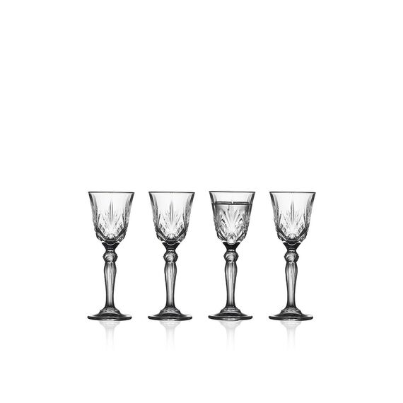 Lyngby Glas - Crystal Melodia Shot Glass - 5 cl - Set of 4 / Home and Kitchen Kitchen Home & Kitchen
