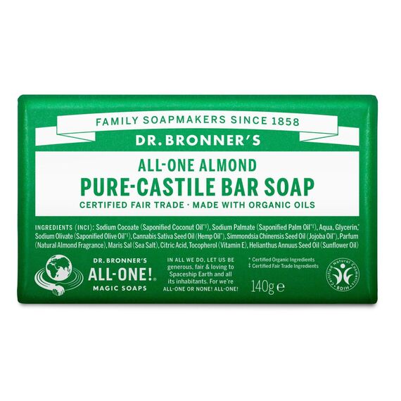Dr. Bronner's - Bar Soap Almond 140 g / Beauty Douche Bath & Body