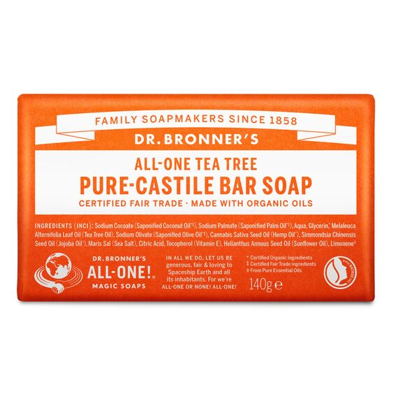 Dr. Bronner's - Bar Soap Tea Tree 140 g / Beauty Ντους Μπάνιο & Σώμα