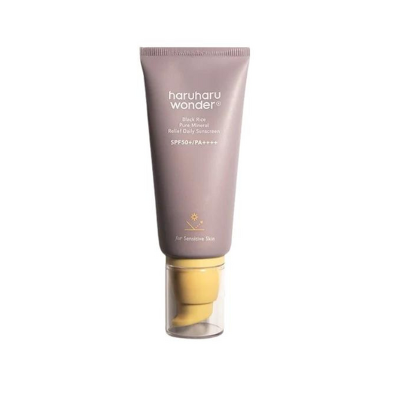 Haruharu Wonder - Black Rice Pure Mineral Relief Daily Sunscreen SPF50+ PA++++ - Black - 50 ml / Beauty Sun Protection Sun Care