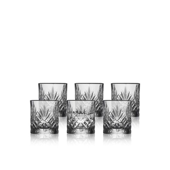 Lyngby Glas - Crystal Melodia Shot Glasses - 8 cl - Set of 6 / Home and Kitchen Kitchen Home & Kitchen