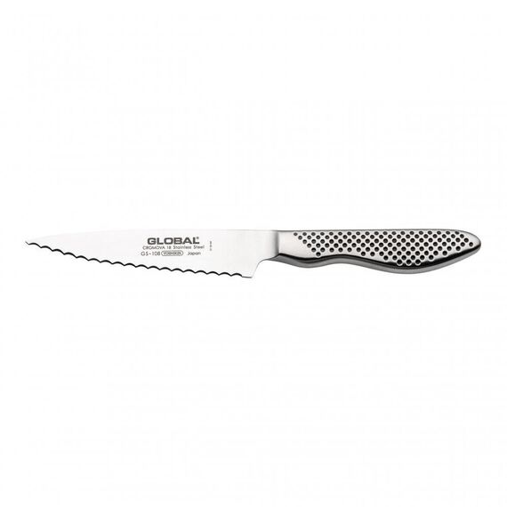Global  - GS-108/SC 12cm Utility Scalloped Blade / Home and Kitchen Κουζίνα Σπίτι & Κουζίνα