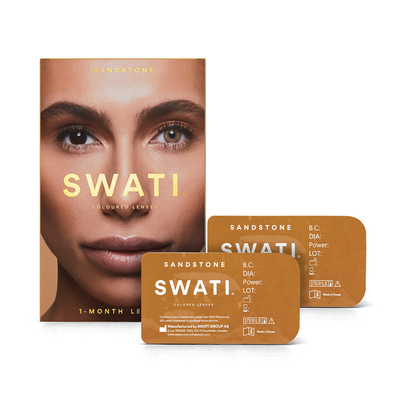 SWATI - Coloured Contact Lenses 1 Month - Sandstone / Beauty Eyes Face Care