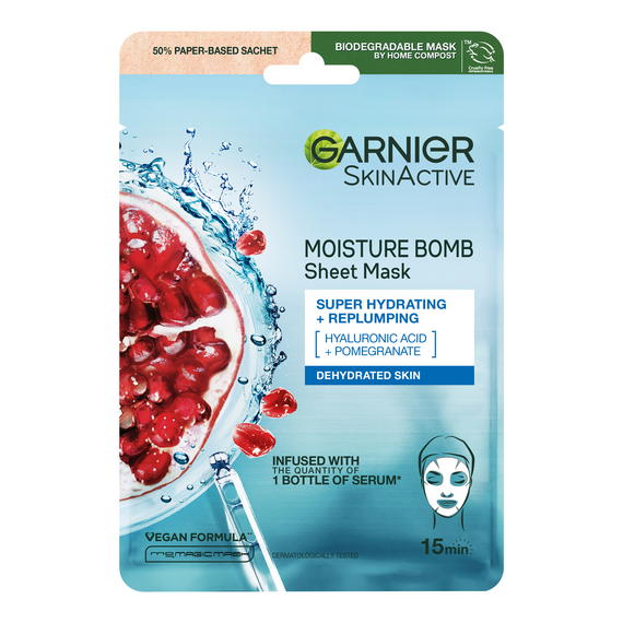 Garnier - SkinActive Moisture Bomb Super Hydrating & Replumping Sheet Mask / Health and Personal Care Πρόσωπο Περιποίηση Προσώπου