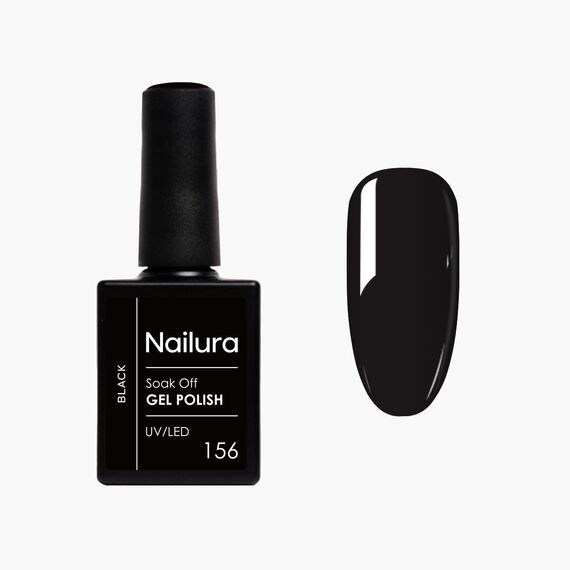 Nailura - Gel Polish 156 - Black - 10 ml / Beauty Νύχια Μακιγιάζ