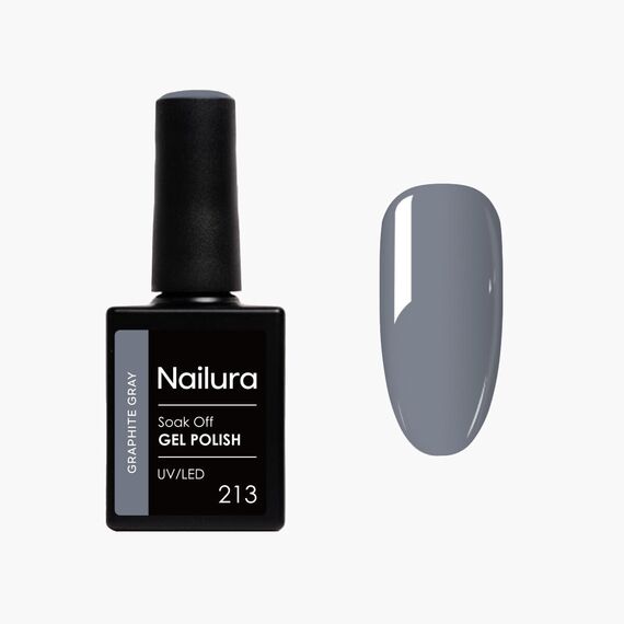 Nailura - Gel Polish 213 - Graphite Gray - 10 ml / Beauty Nails Makeup