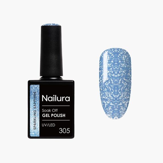 Nailura - Gel Polish 305 Sparkling Sapphire - Blue - 10 ml / Beauty Nails Makeup
