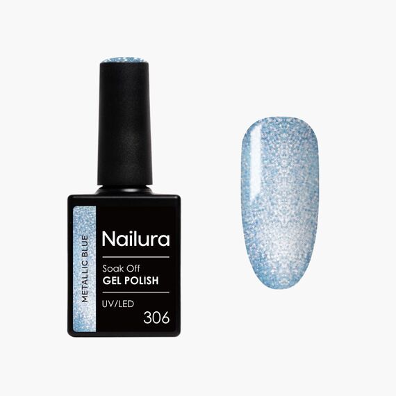 Nailura - Gel Polish 306 - Metallic Blue - 10 ml / Beauty Νύχια Μακιγιάζ