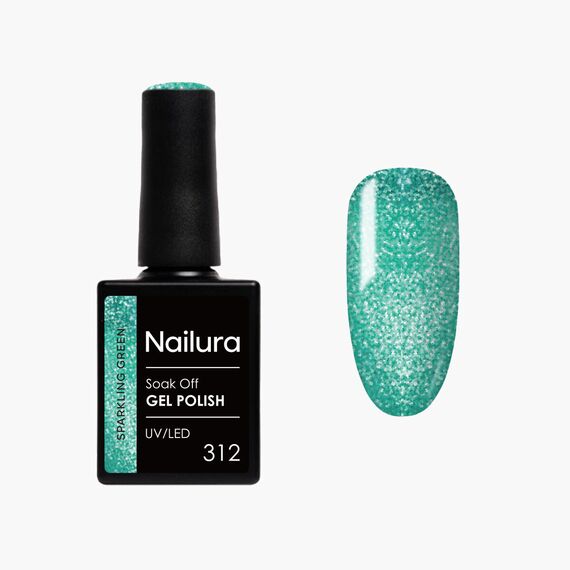 Nailura - Gel Polish 312 - Sparkling Green - 10 ml / Beauty Nails Makeup