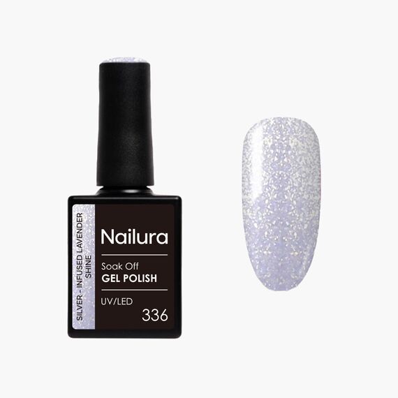Nailura - Gel Polish 336 - Silver Infused Lavender Shine - 10 ml / Beauty Νύχια Μακιγιάζ