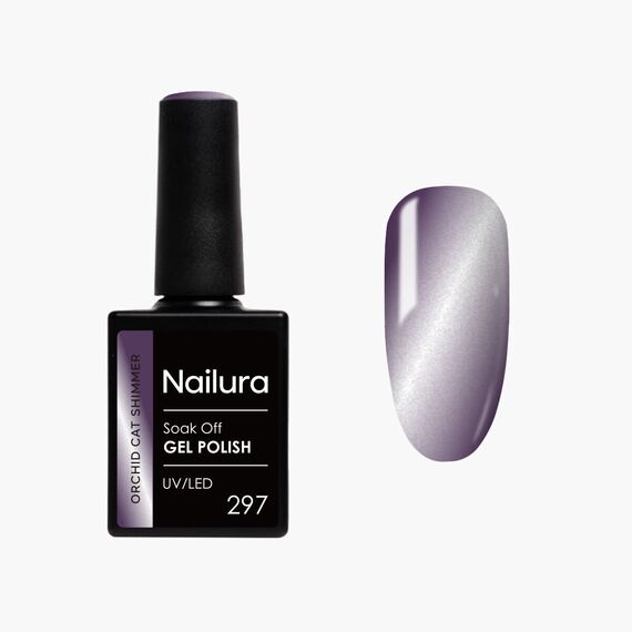 Nailura - Orchid Cat Shimmer Gel Polish 297 - Deep Purple - 10 ml / Beauty Νύχια Μακιγιάζ