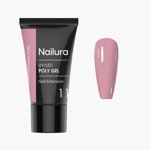 Nailura - Poly Gel 11 - Pomegranate Pink - 30 ml / Beauty Nails Makeup