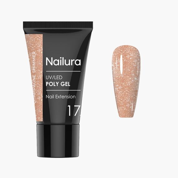 Nailura - Poly Gel 17 - Champagne Shimmer - 30 ml / Beauty Νύχια Μακιγιάζ