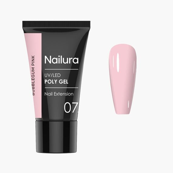Nailura - Poly Gel 7 - Bubblegum Pink - 30 ml / Beauty Nails Makeup