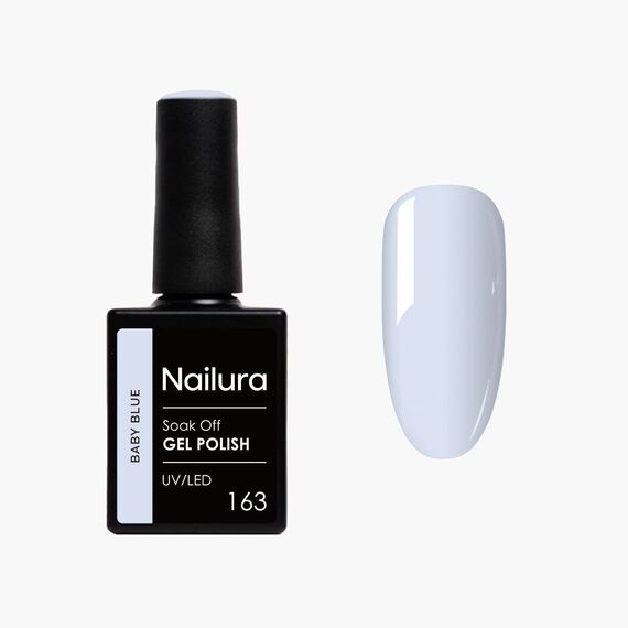 Nailura - Gel Polish 163 - Baby Blue - 10 ml / Beauty Nails Makeup