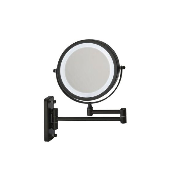 Glow Up - Makeup Artist Mirror - Double Sided w. LED - Black / Beauty Αξεσουάρ Ομορφιάς Γυναικεία Περιποίηση