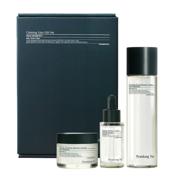 Pyunkang Yul - Calming Line Gift Set - Deep Moisture Toner 150 ml + Calming Serum 30 ml +  Calming Moisture Barrier Cream 50 ml / Beauty Gift Set Woman Care
