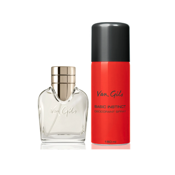 Van Gils - Basic Instinct EDT 40 ml & Deodorant Spray 150 ml Gift Set / Beauty Ανδρικά Δώρα Σετ Ανδρική Περιποίηση