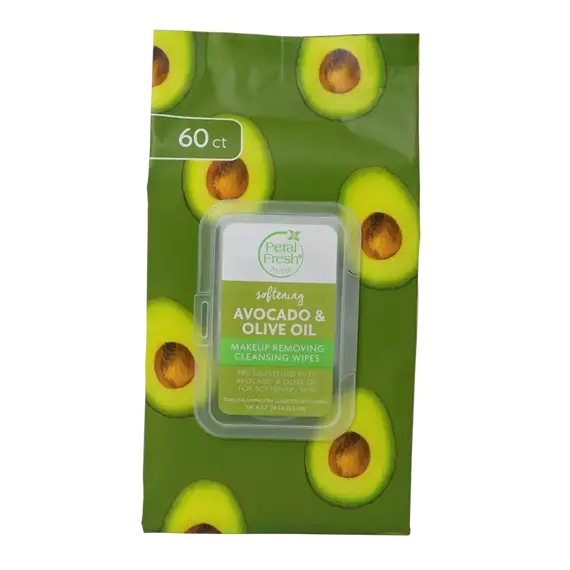 Petal Fresh - Pure Avocado & Olive Oil Makeup Removing Wipes / Beauty Πρόσωπο Περιποίηση Προσώπου