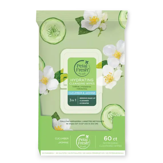 Petal Fresh - Pure Brightening Cucumber & Citrus Cleansing Wipes / Beauty Πρόσωπο Περιποίηση Προσώπου