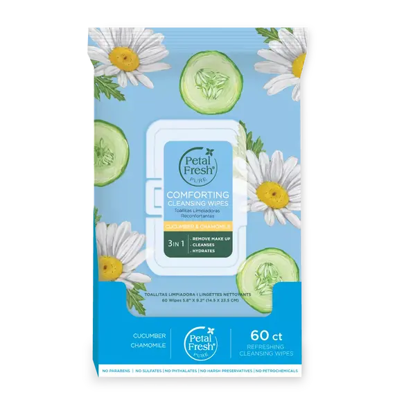 Petal Fresh - Pure Comforting Cucumber & Chamomile Cleansing Wipes / Beauty Πρόσωπο Περιποίηση Προσώπου
