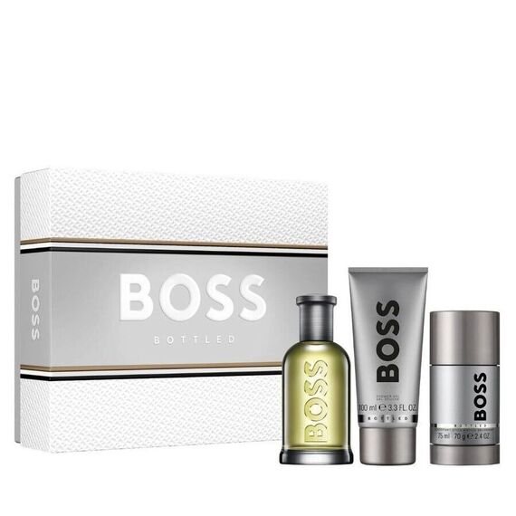 Hugo Boss - Bottled EDT 100 ml + Showergel 75 ml + Deo Stick - Giftset / Beauty Ανδρικά Δώρα Σετ Ανδρική Περιποίηση