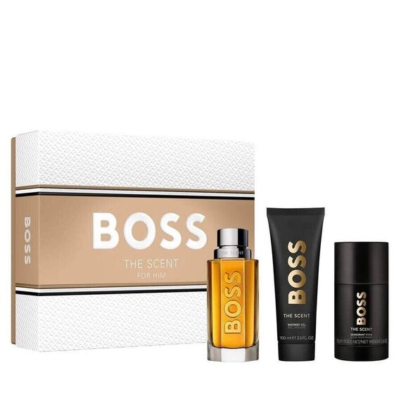 Hugo Boss - The Scent EDT 100 ml + Shoergel 100 ml + Deo Stick - Giftset / Beauty Ανδρικά Δώρα Σετ Ανδρική Περιποίηση