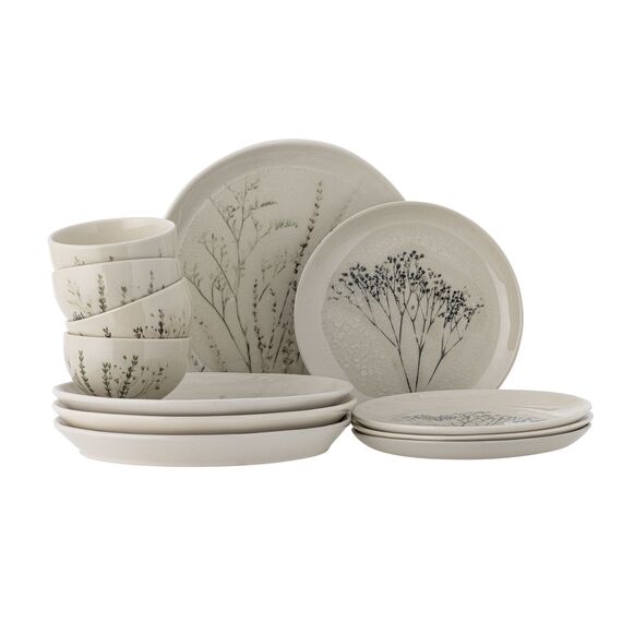 Bloomingville - Bea Dinnerware Set - Nature - Stoneware / Home and Kitchen Κουζίνα Σπίτι & Κουζίνα