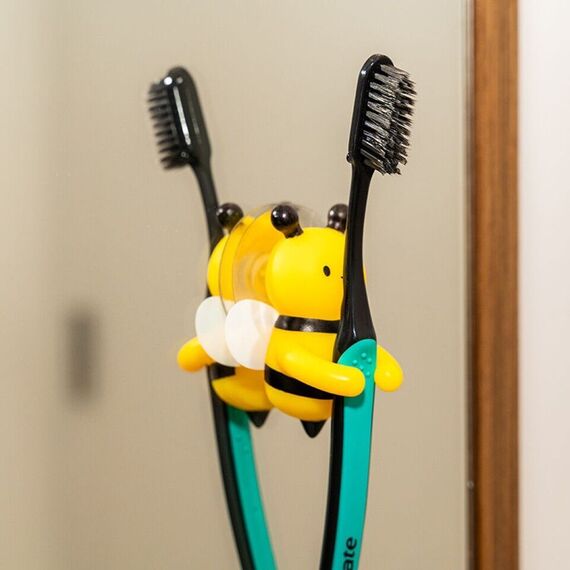 Kikkerland - Bumble Bee Toothbrush Holder - 5.5 cm x 6.75 cm x 3.25 cm / Home and Kitchen Αταξινόμητα (Σπίτι & Κουζίνα) Σπίτι & Κουζίνα