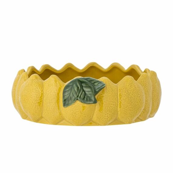 Creative Collection - Limone Serving Bowl Ø21 cm - Yellow Stoneware / Home and Kitchen Kitchen Home & Kitchen