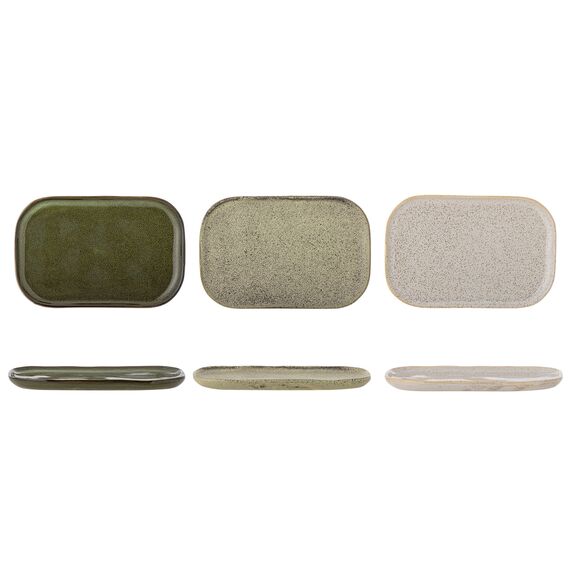 Bloomingville - Addison Plate - Green - Stoneware / Home and Kitchen Kitchen Home & Kitchen