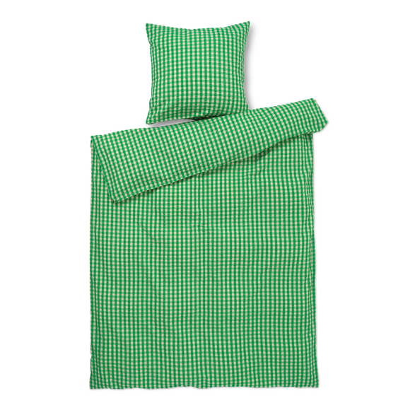 Juna - Bæk&Bølge Bed Linen 140x200 cm - Green & Sand / Home and Kitchen Κλινοσκεπάσματα Σπίτι & Κουζίνα