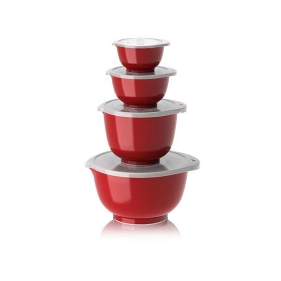 Rosti - Margrethe Bowls - Set of 4 + Lids (Red) / Home and Kitchen Κουζίνα Σπίτι & Κουζίνα