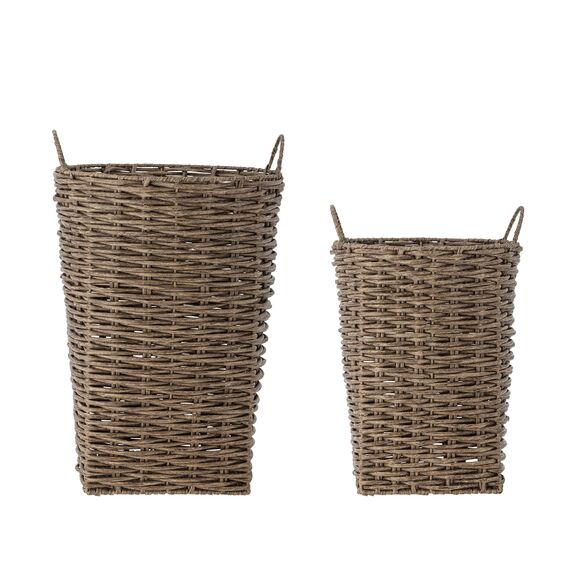 Bloomingville - Cestina Basket - Brown - Polyrattan / Home and Kitchen Αποθήκευση Σπίτι & Κουζίνα