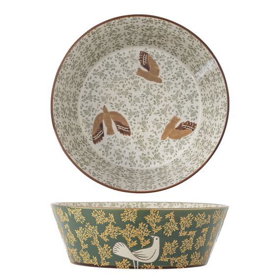 Bloomingville - Hezha Bowl - Green - Stoneware / Home and Kitchen Διακόσμηση Σπίτι & Κουζίνα