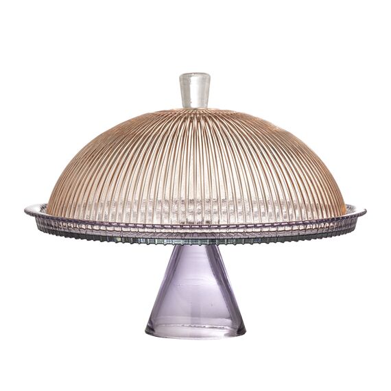 Bloomingville - Tayo Cake Tray with Dome - Multi - Glass / Home and Kitchen Kitchen Home & Kitchen