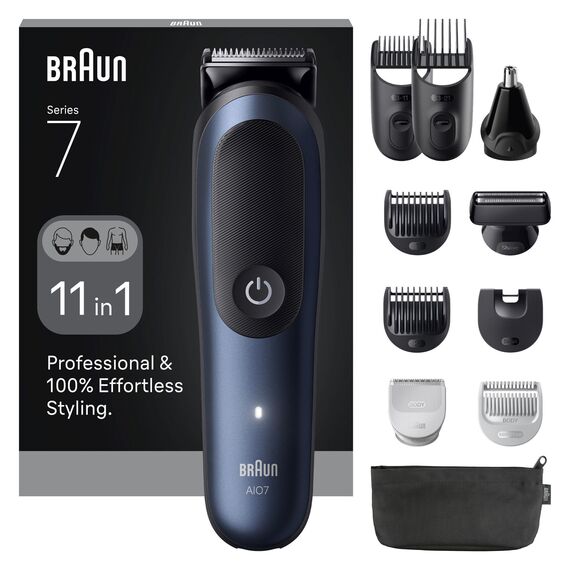 Braun - All-in-One Series 7, 11in1 Grooming Kit, ProBlade, AutoSense, AIO7540 - Black / Deep Blue / Health and Personal Care Κουρευτικές & Ξυριστικές Ανδρική Περιποίηση