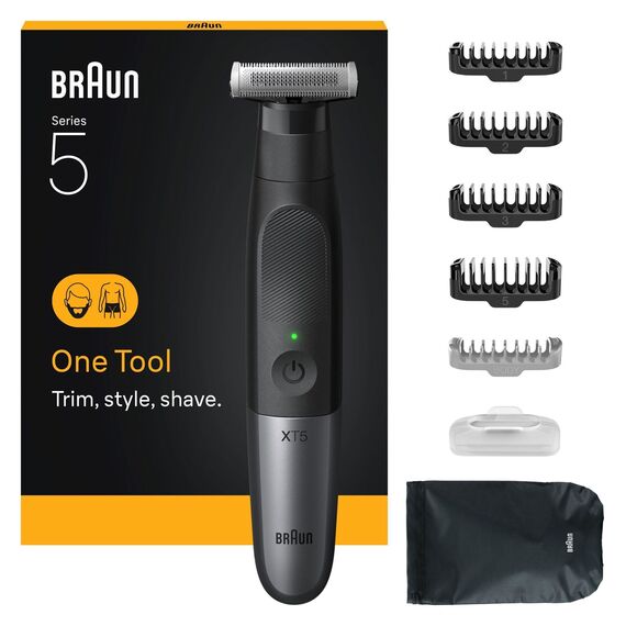 Braun - All-in-One Series XT5, +7 Styling Tools, 4D Flex Blade, Style & Shave, XT5100, Grey / Health and Personal Care Machines Man Care