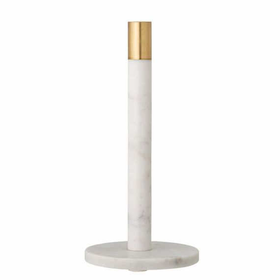 Bloomingville - Emira Paper Towel Holder H32 cm - White Marble / Home and Kitchen Kitchen Home & Kitchen