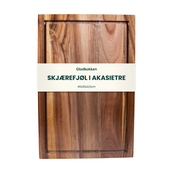 Gladkokken - Cutting Board, Acacia Wood - Natural - 45 x 30 x 2.5 cm / Home and Kitchen Kitchen Home & Kitchen