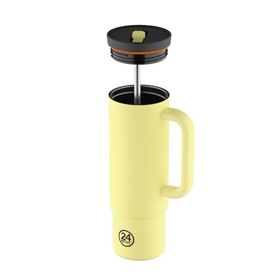 24Bottles - Straw Cup - Citrus - 800 ml / Home and Kitchen Κουζίνα Σπίτι & Κουζίνα