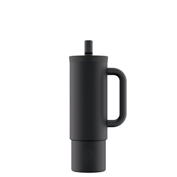 24Bottles - Straw Cup - Tuxedo Black - 800 ml / Home and Kitchen Κουζίνα Σπίτι & Κουζίνα